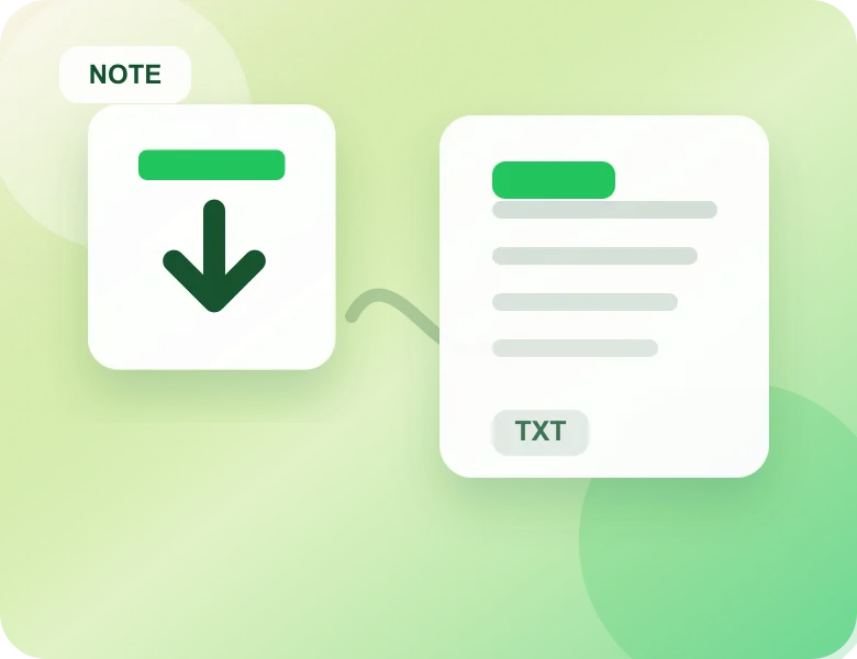 Export the completed transcript from AI Lecture Note Taker