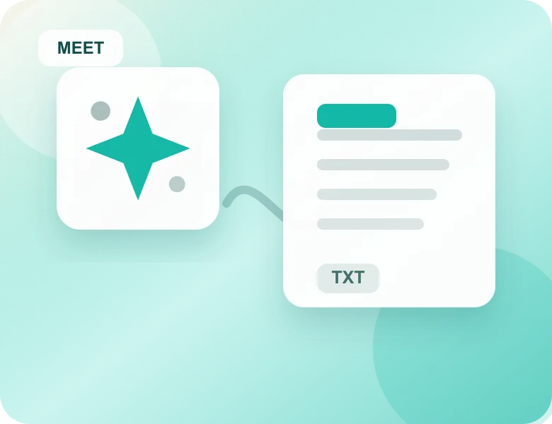 AI processes media with AI Meeting Note Taker