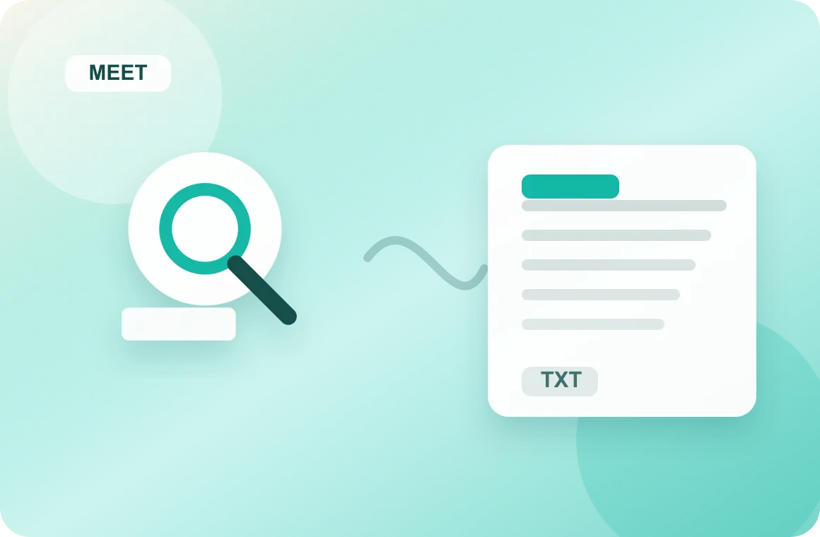 AI Meeting Note Taker creates searchable transcript insights with AI