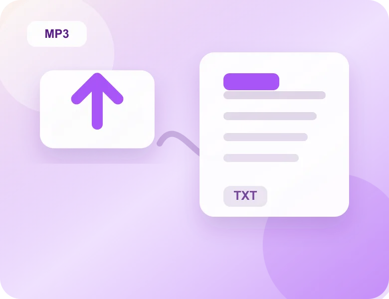 Upload source media for AI MP3 to Text Converter