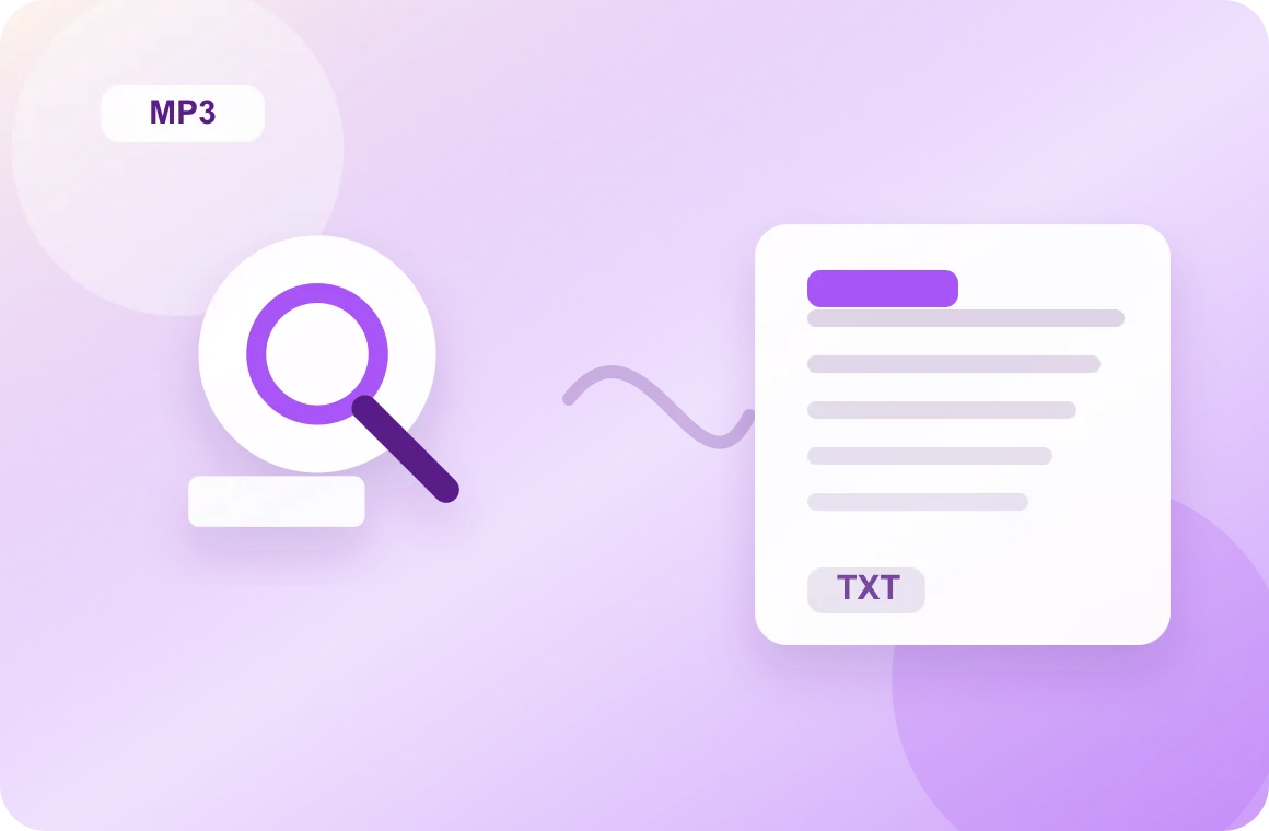 AI MP3 to Text Converter creates searchable transcript insights with AI