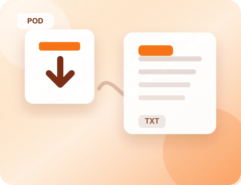 Export the completed transcript from Podcast to Transcript