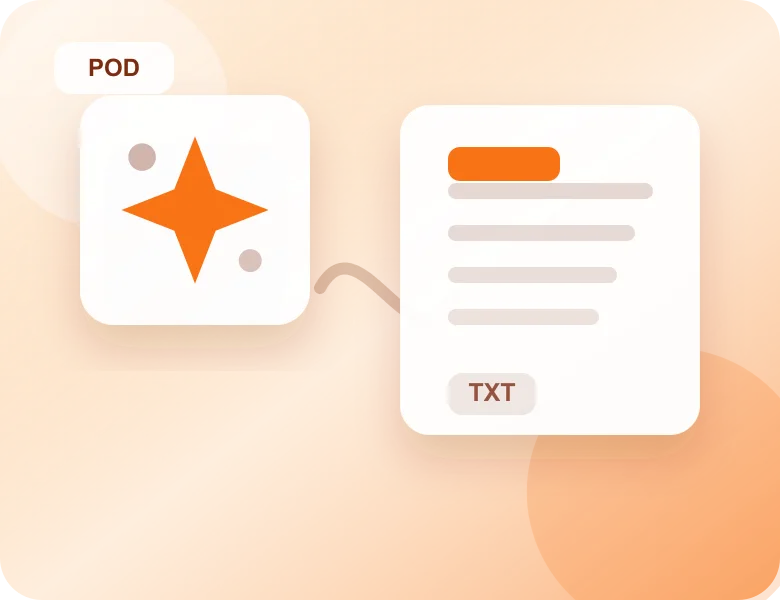 AI processes media with Podcast to Transcript