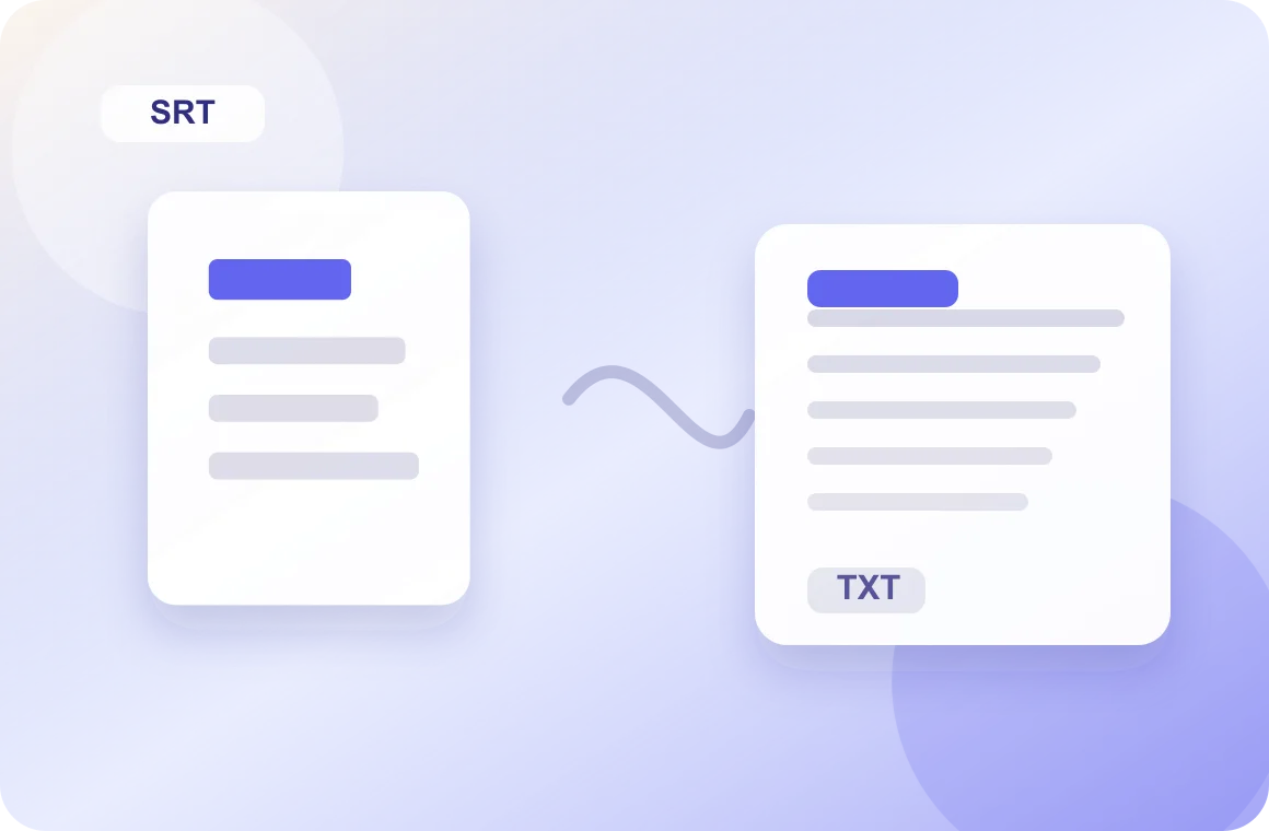AI YouTube Subtitle Generator converts media into a clean text document