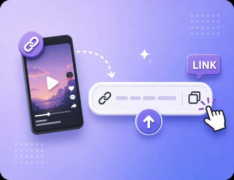 Paste a short-video link into TikTok Transcript Generator