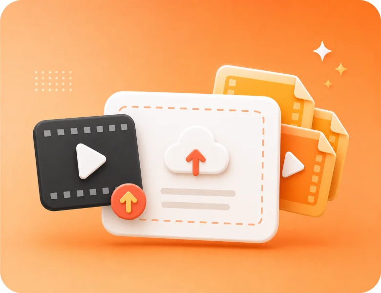Upload one or several video files to the Video to Text converter